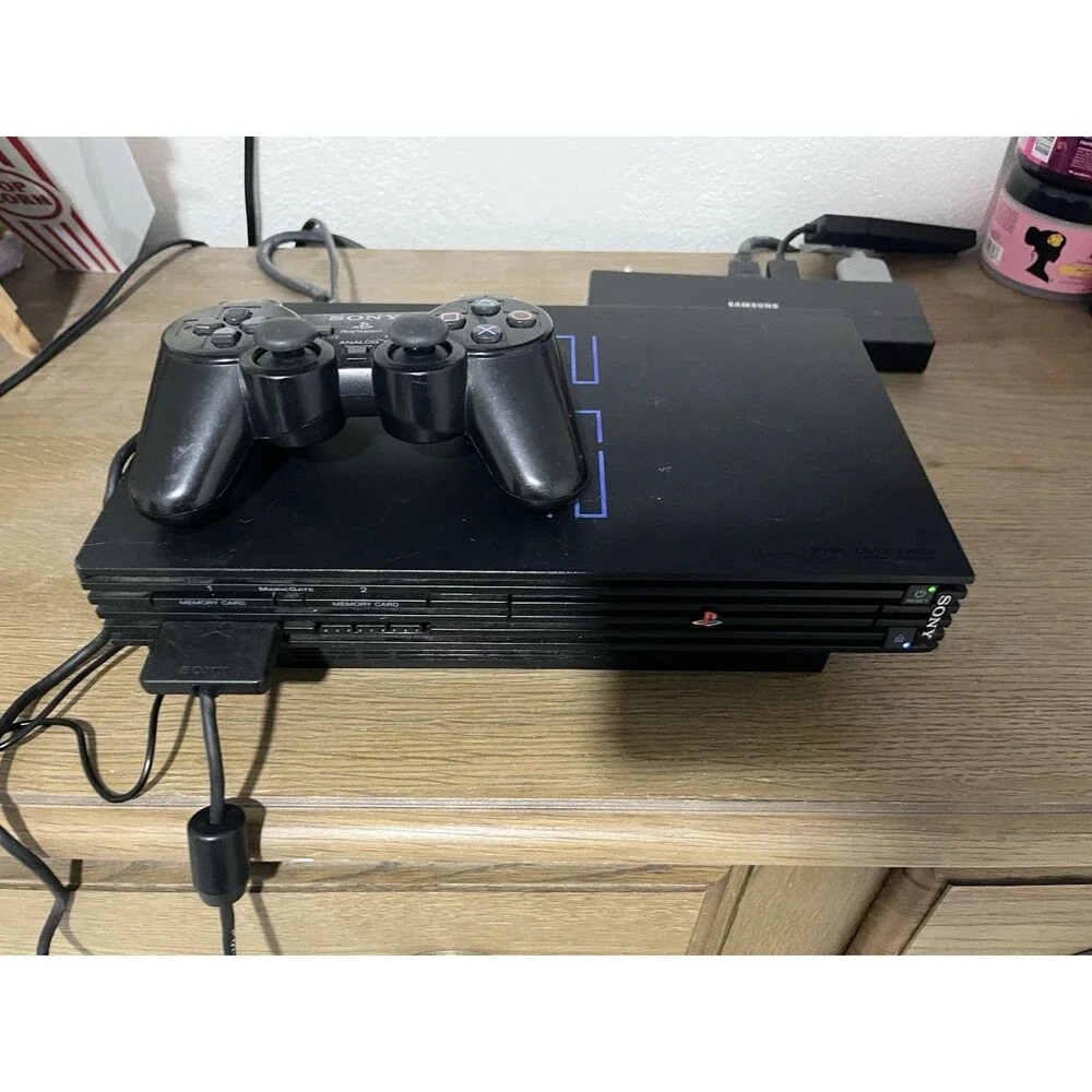 Sony Playstation 2 PS2 Fat Console SCPH-30001 w/ Power Cable And Control TESTED